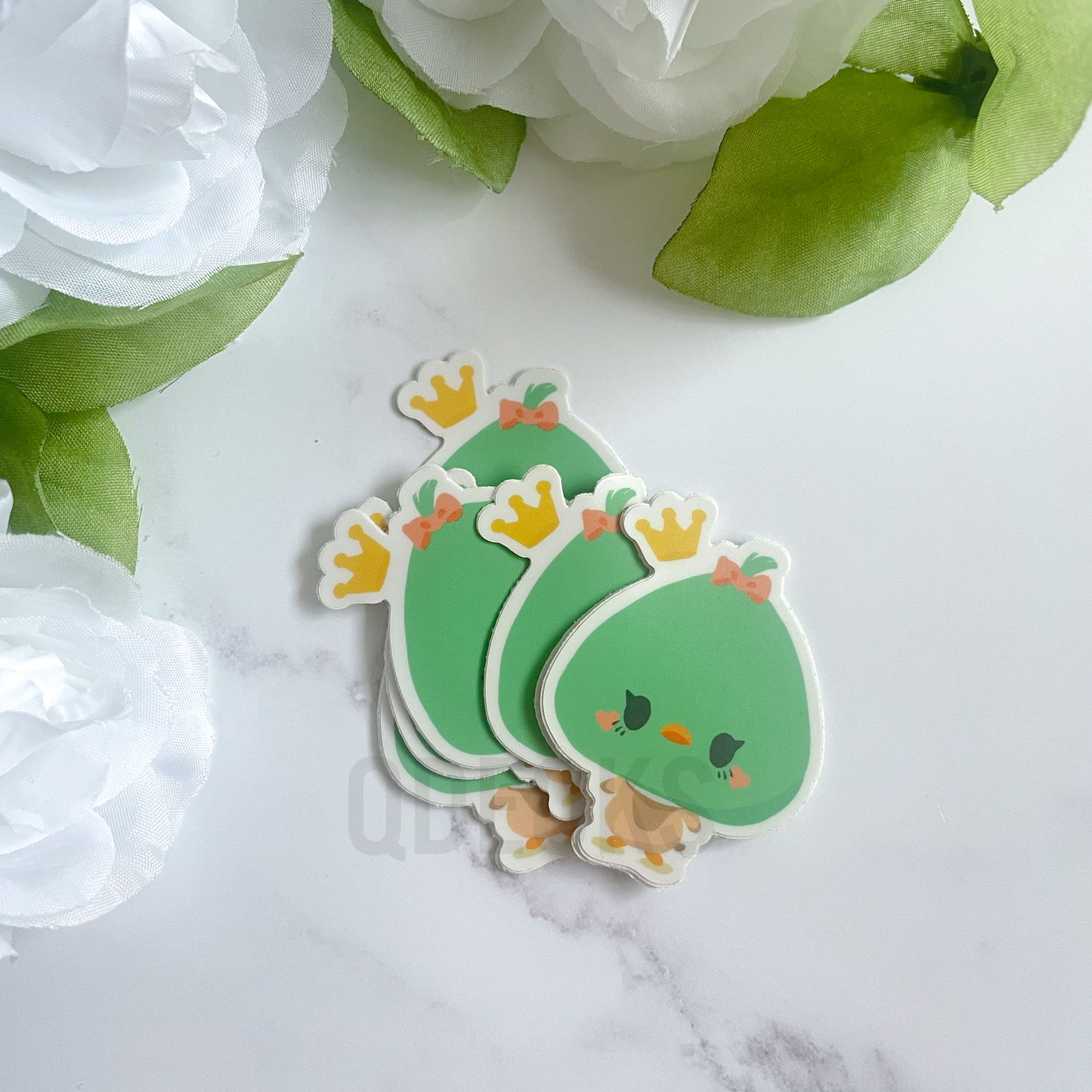 Green or Yellow Duck | Acrylic Charm or Sticker