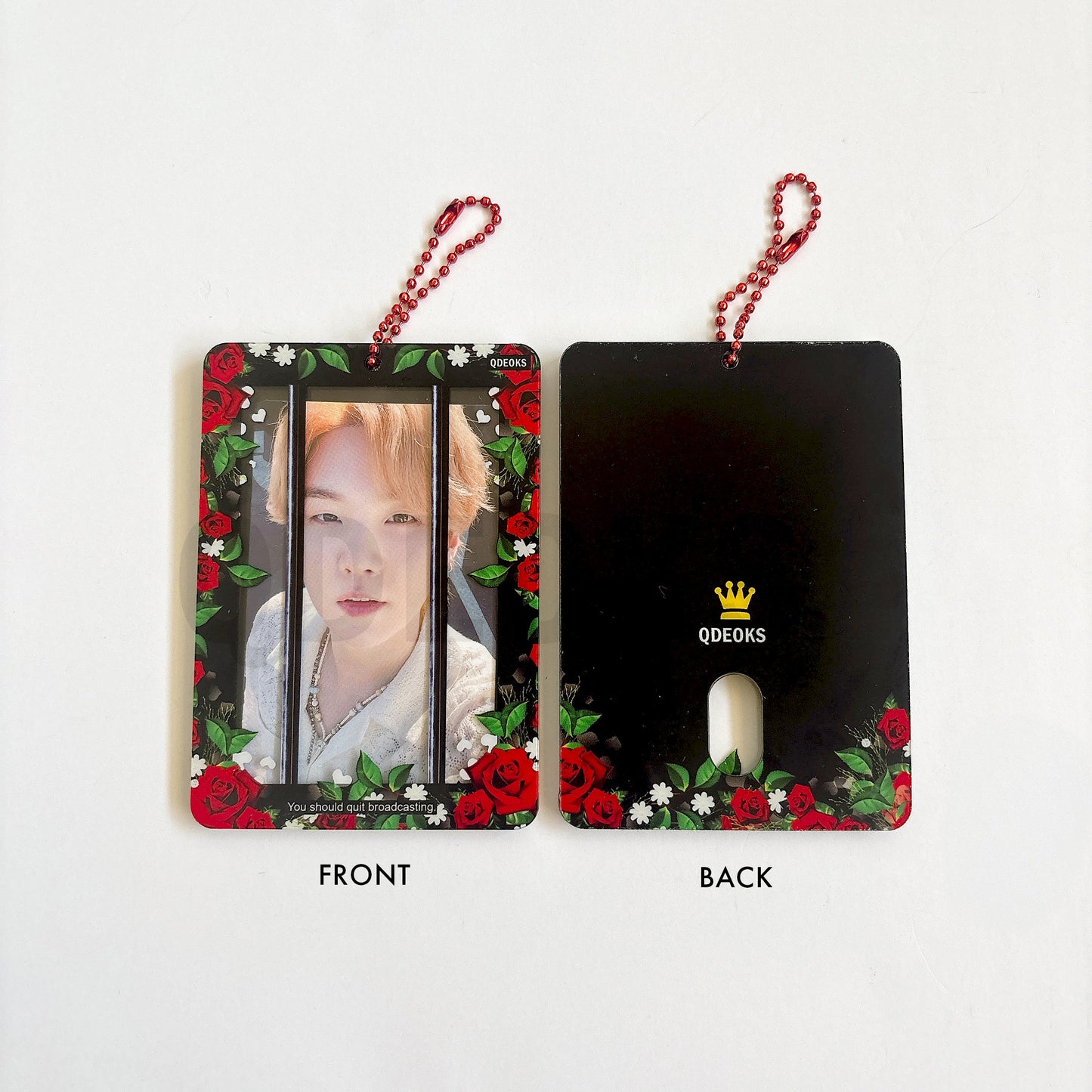 QDEOKS Jail Acrylic Photocard Holder