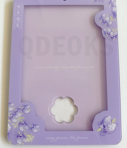 Army Forever, BTS Forever 아포방포 Acrylic Photocard Holder | Purple or White