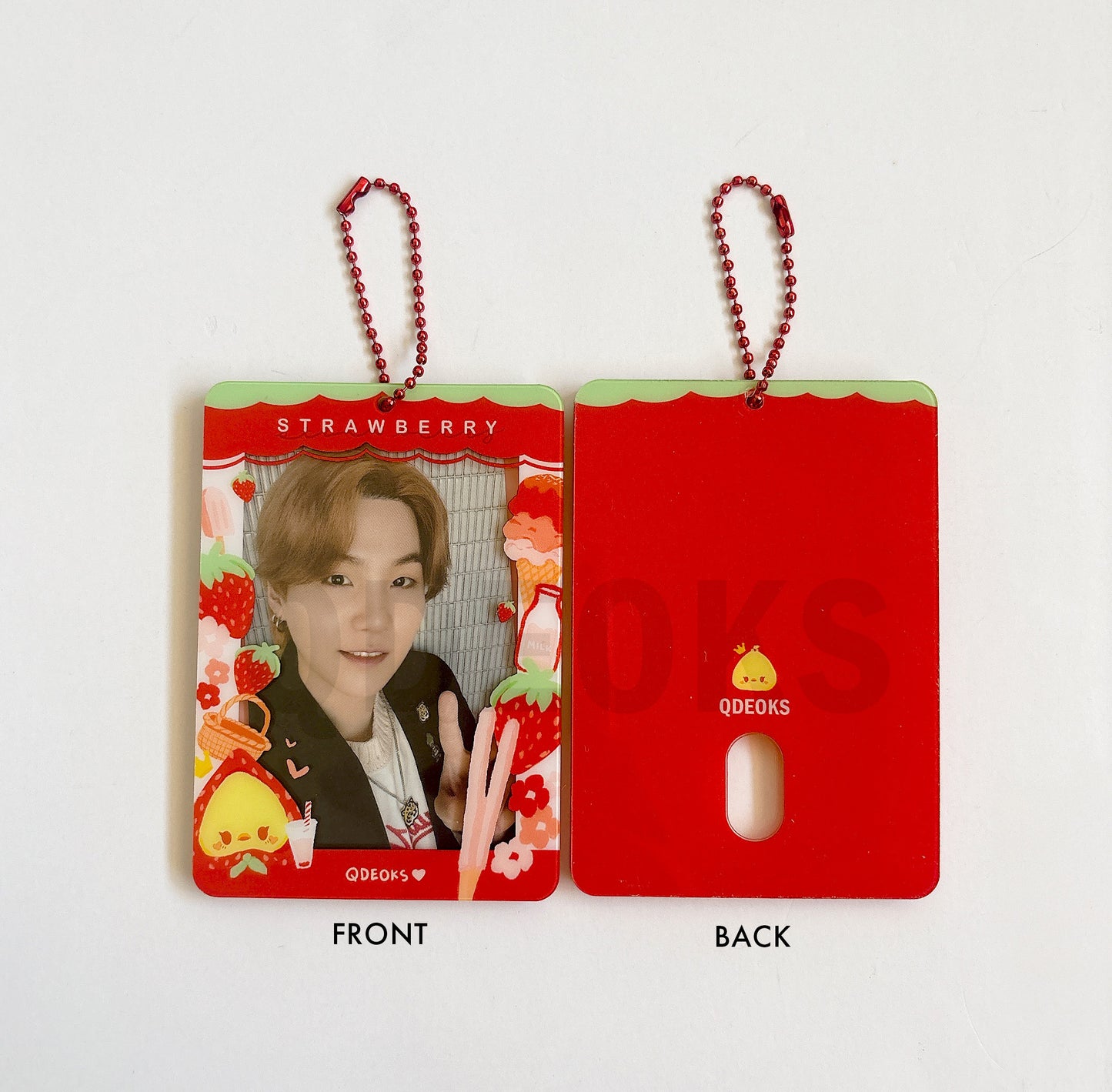 Strawberry Duck Acrylic Photocard Holder